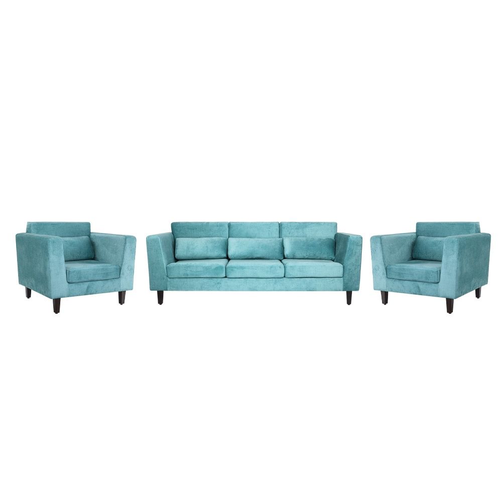 SnoozePro Plus Sofa Set - (3+1+1) Reflection Aqua Blue